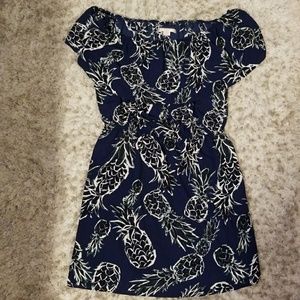 Off-Shoulder Pineapple Dress